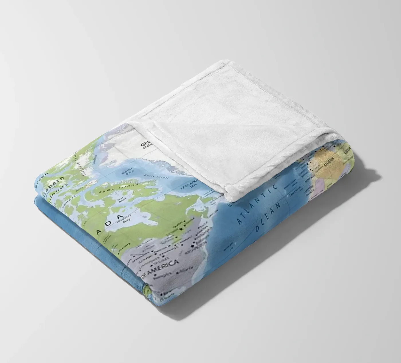 World map fleecedeken van Aiden Garcia