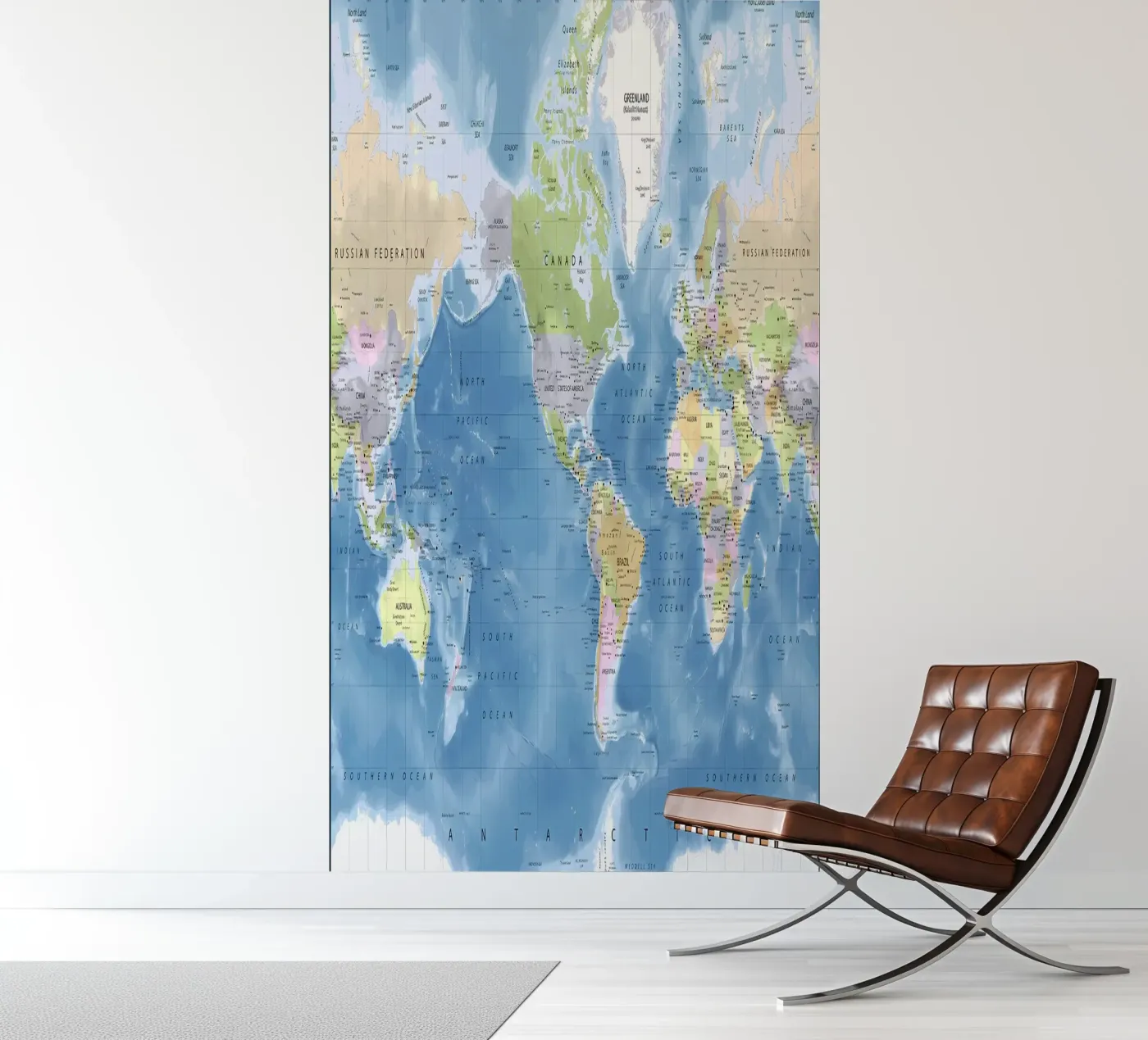 Wereldkaart fotobehang van Aiden Garcia