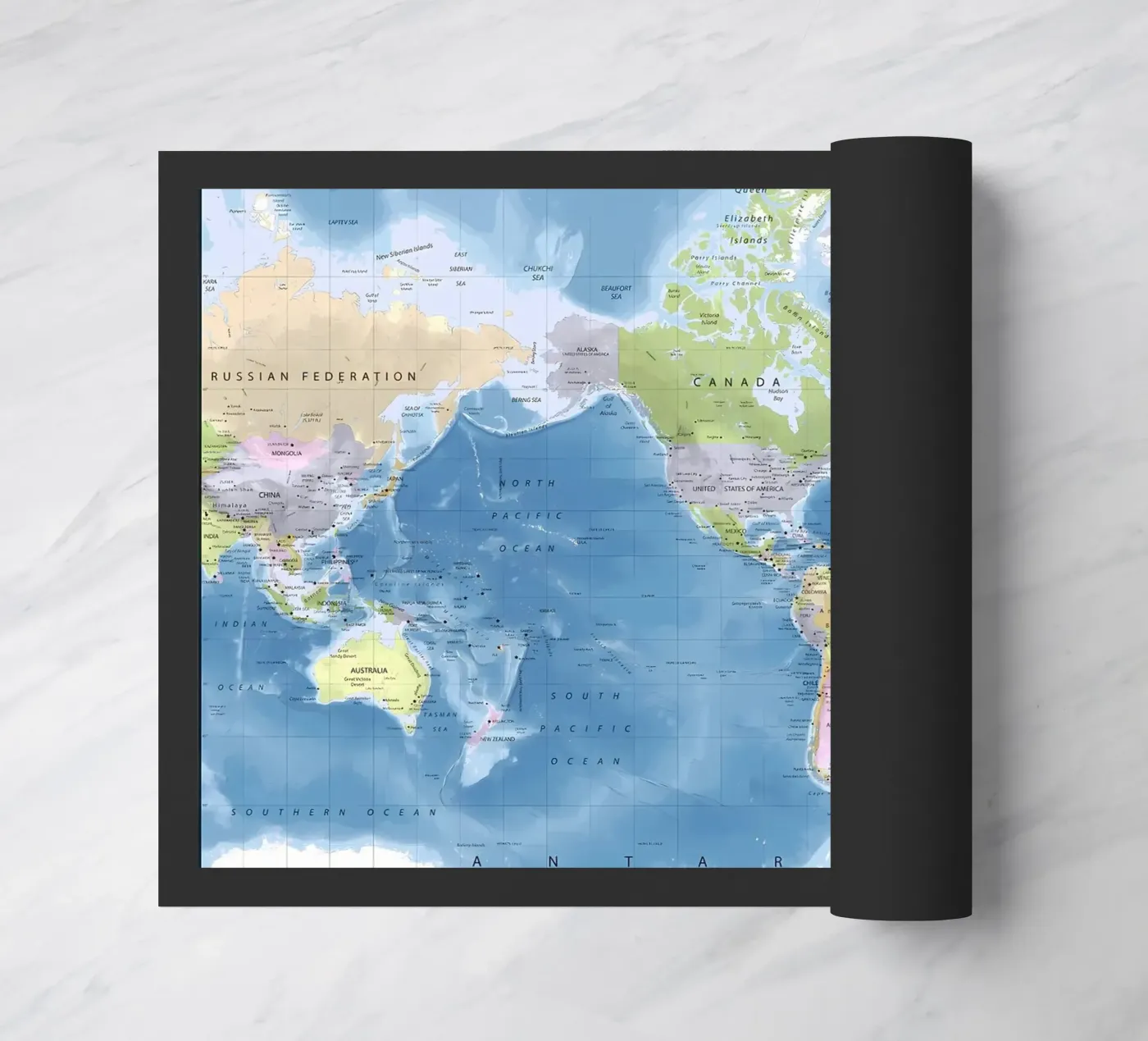 World map doormat by Aiden Garcia