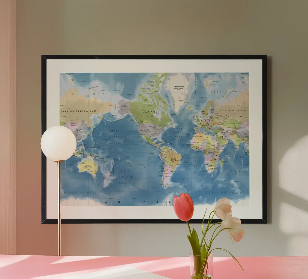 World map poster by Aiden Garcia
