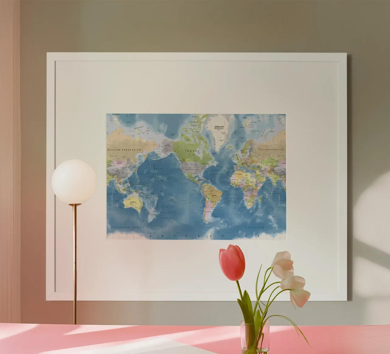 World map poster by Aiden Garcia