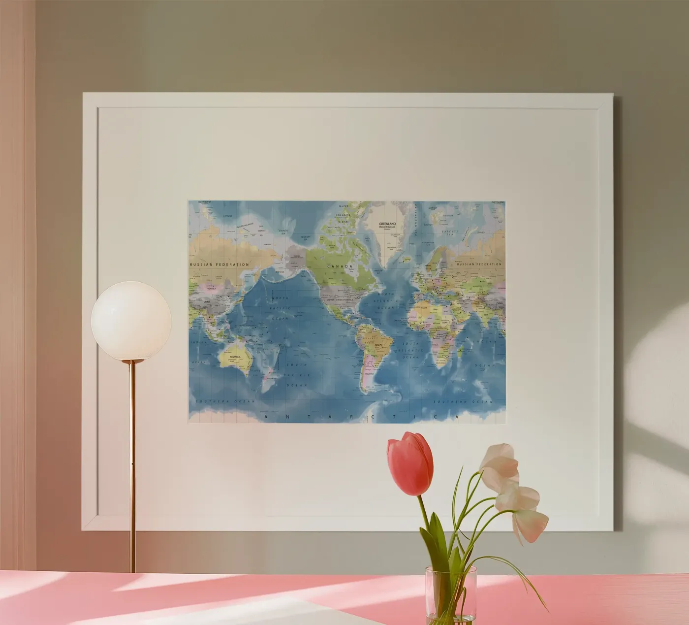 World map poster by Aiden Garcia