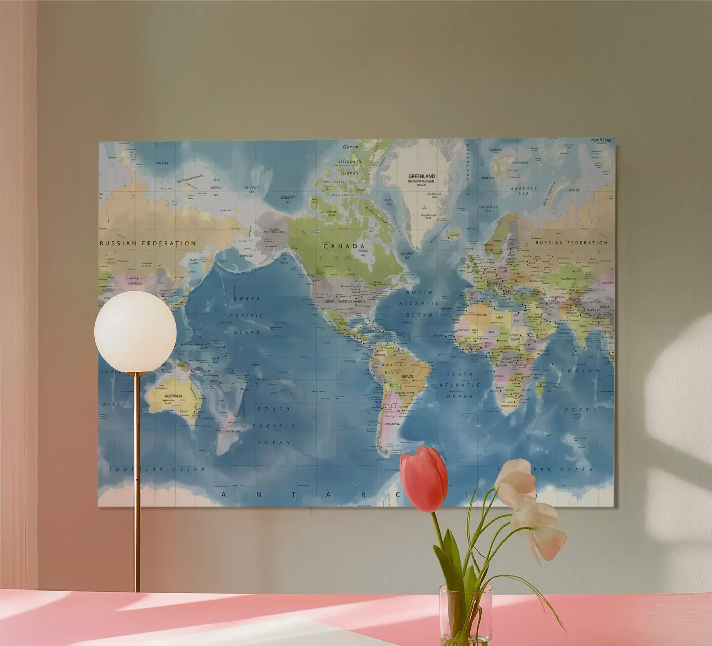 World map poster by Aiden Garcia