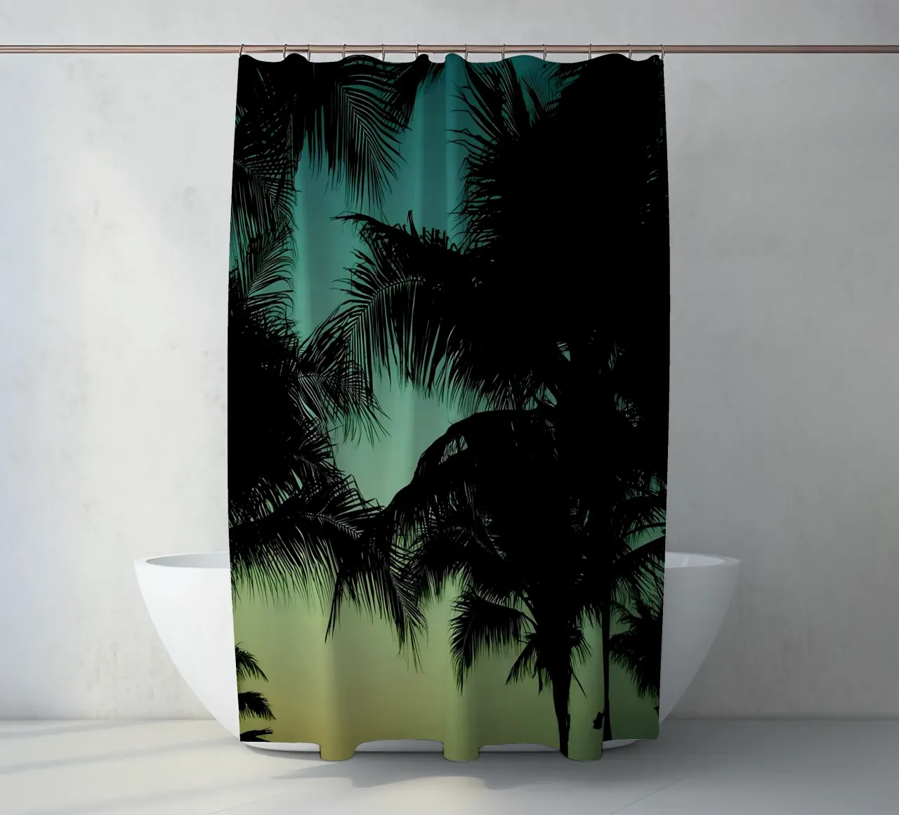 Palm trees shower curtain by Matthew Katz
