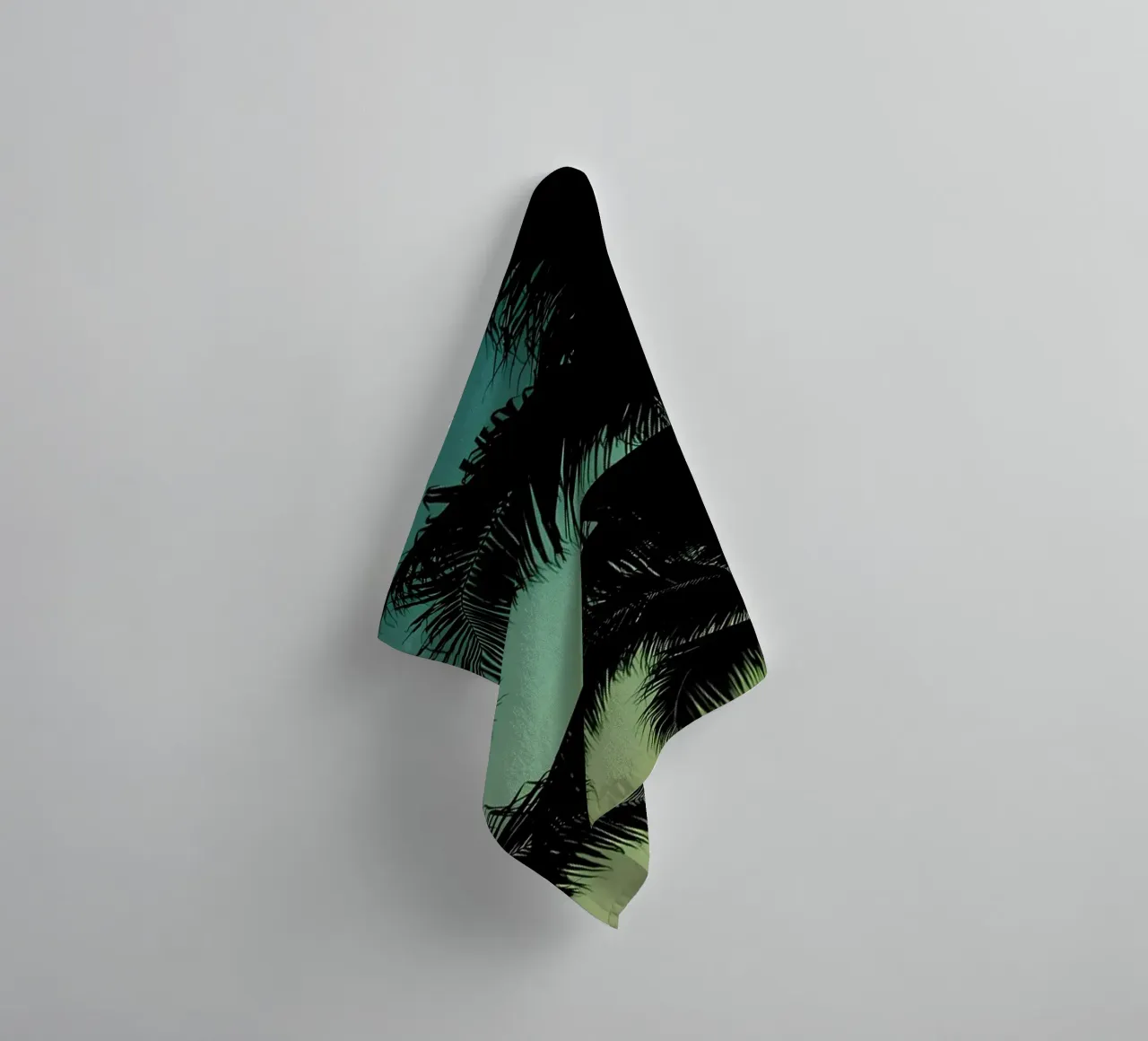 Palm trees towel by Matthew Katz