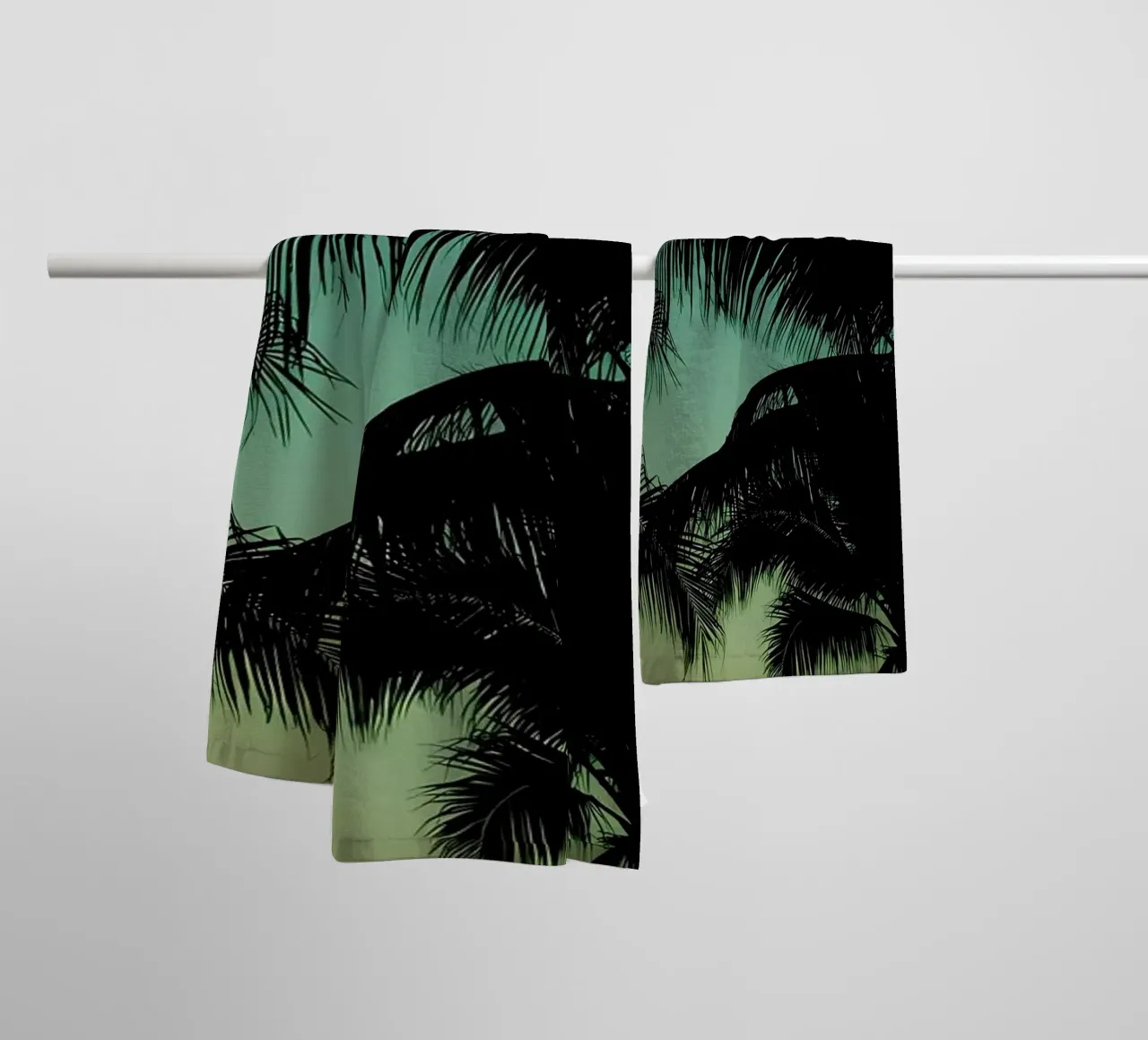 Palm trees towel by Matthew Katz