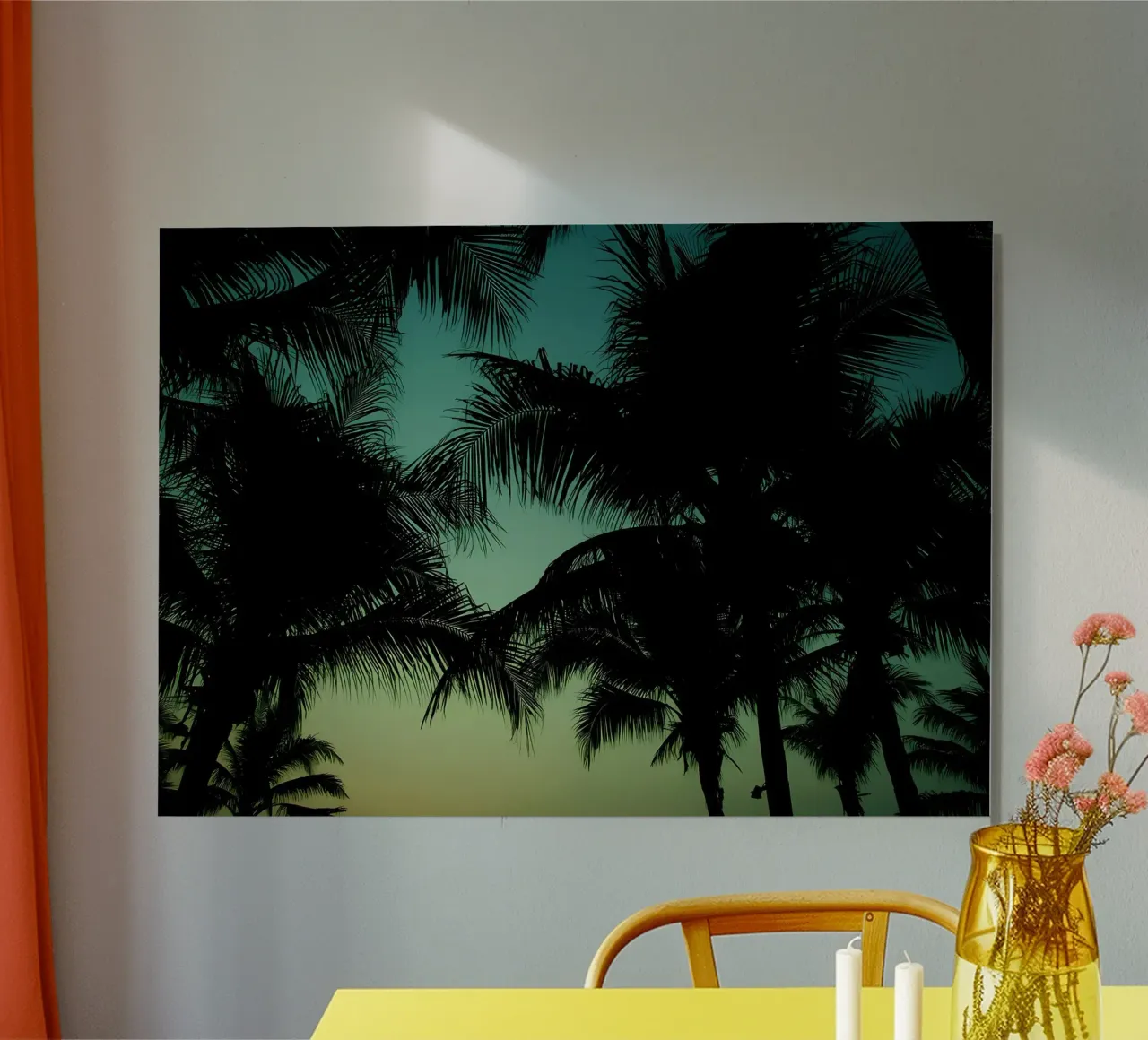 Palm trees alu-dibond by Matthew Katz