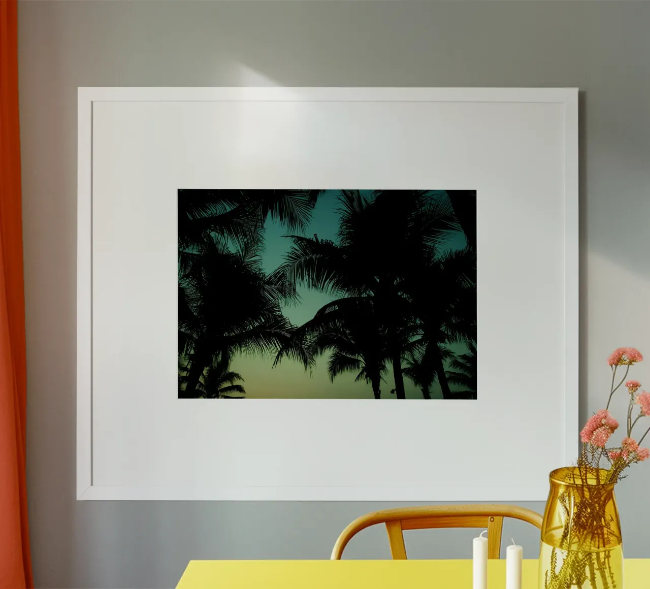 Palm trees hahnemühle by Matthew Katz