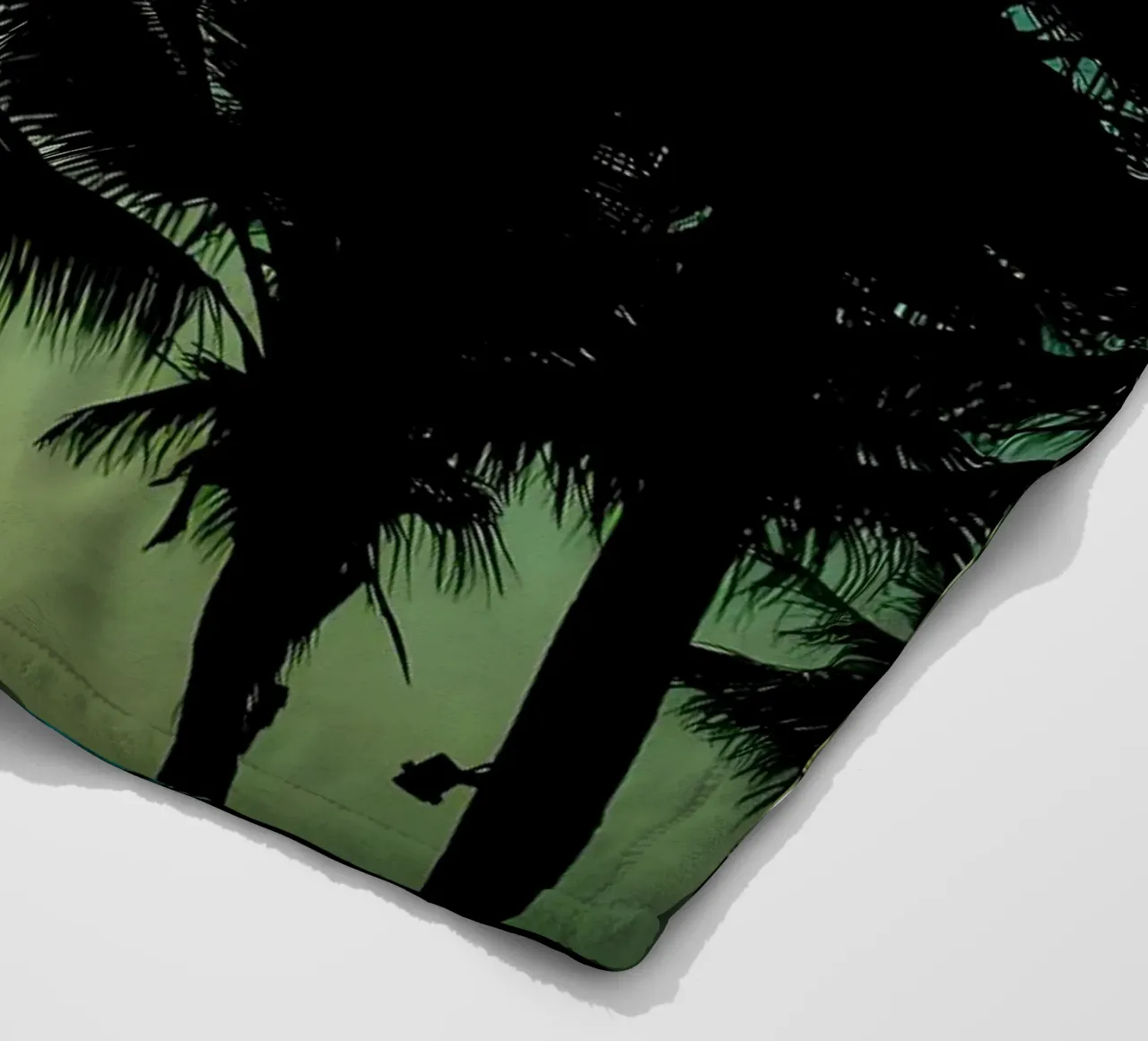 Palm trees fleece blanket by Matthew Katz