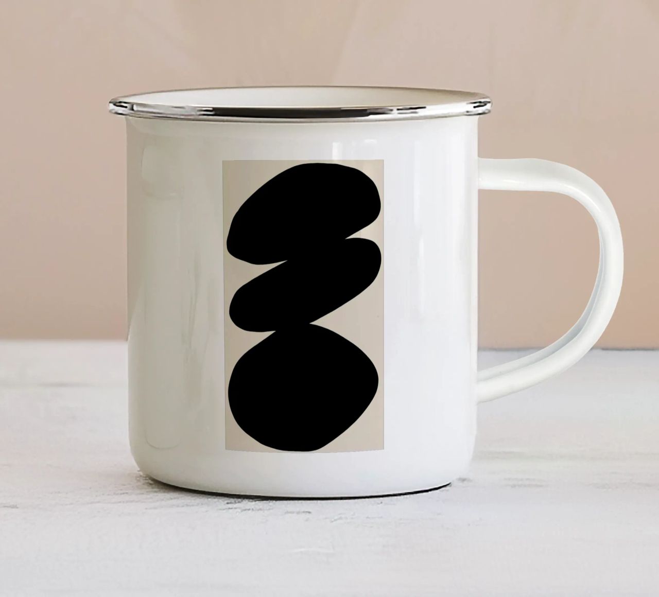 Pebbles tazza in smalto da Graphite