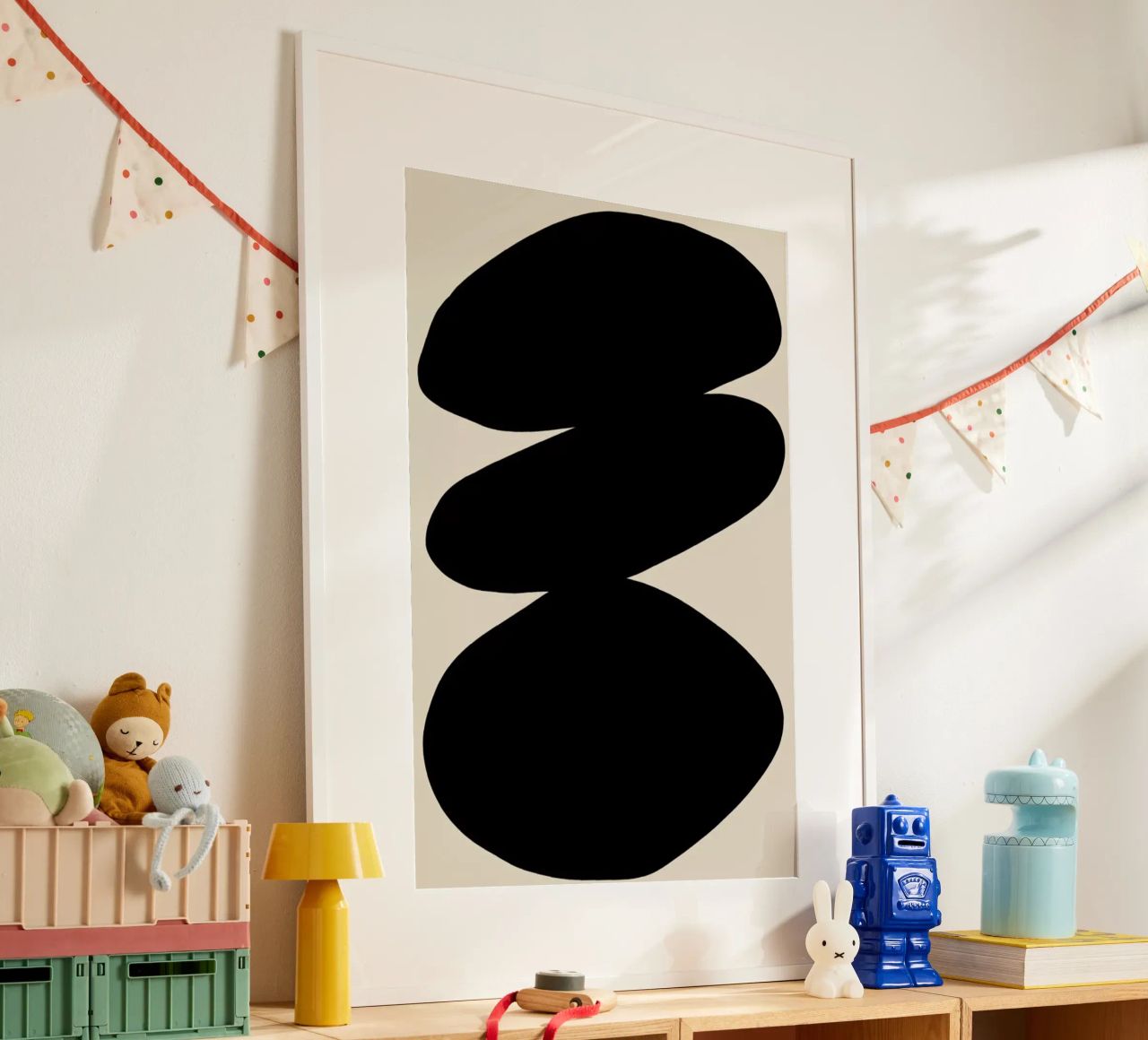 Pebbles Poster von Graphite