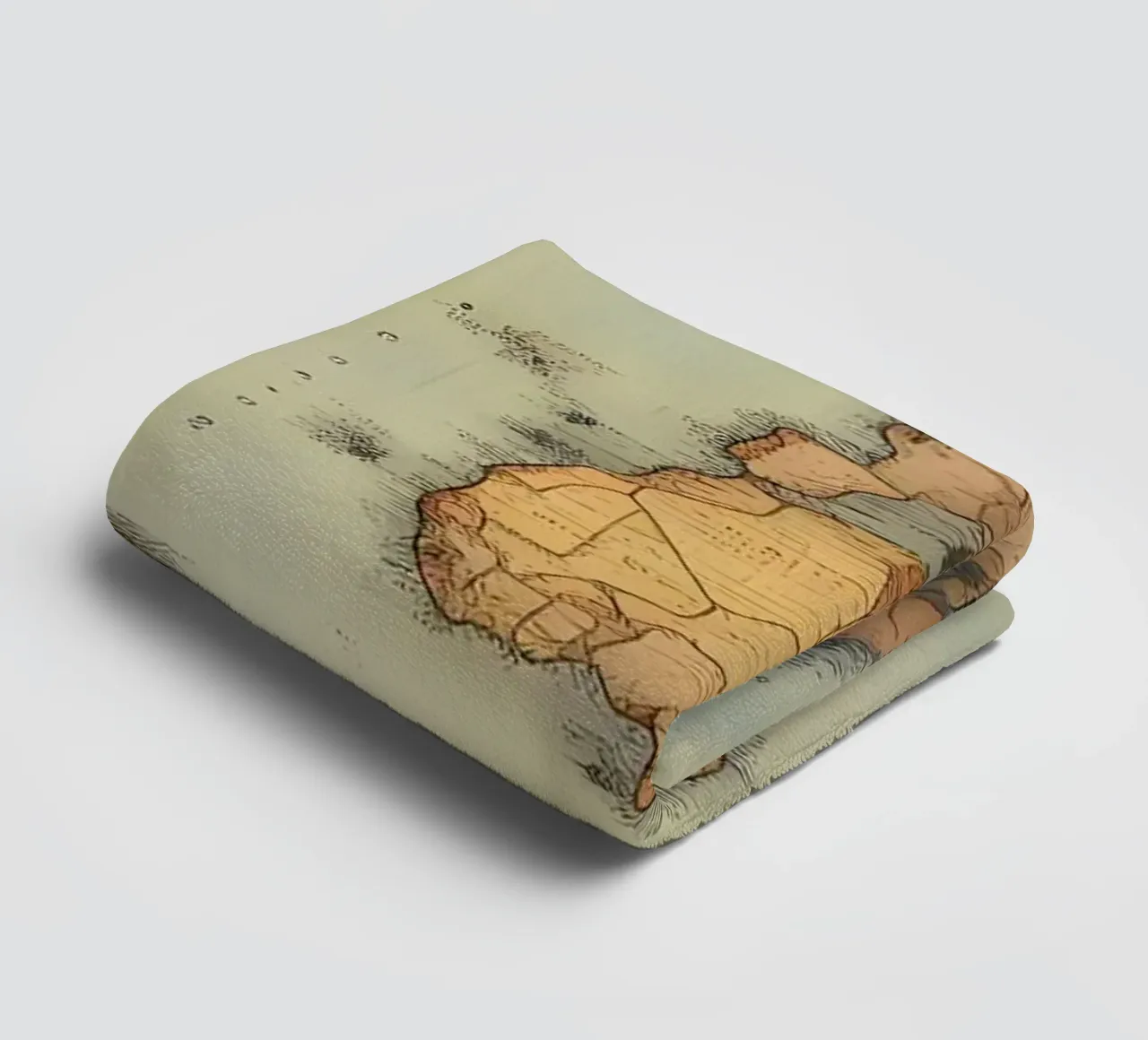 Carte du monde d'époque serviette de bain de Aiden Garcia