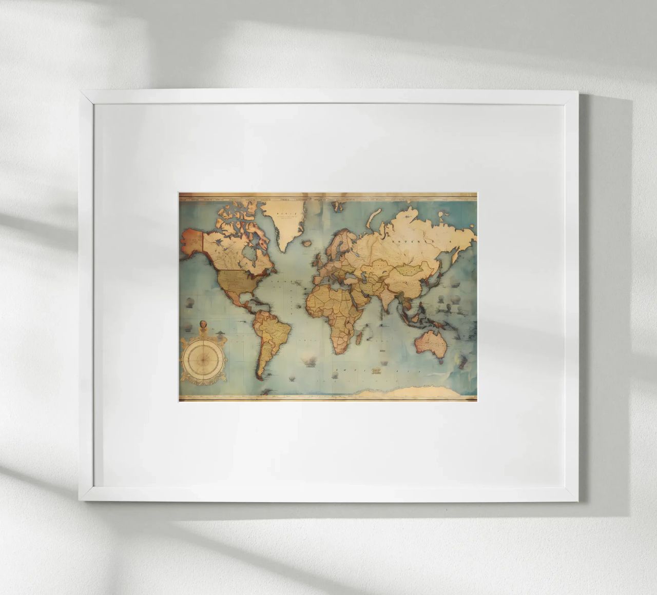 Vintage Map of the World poster by Aiden Garcia