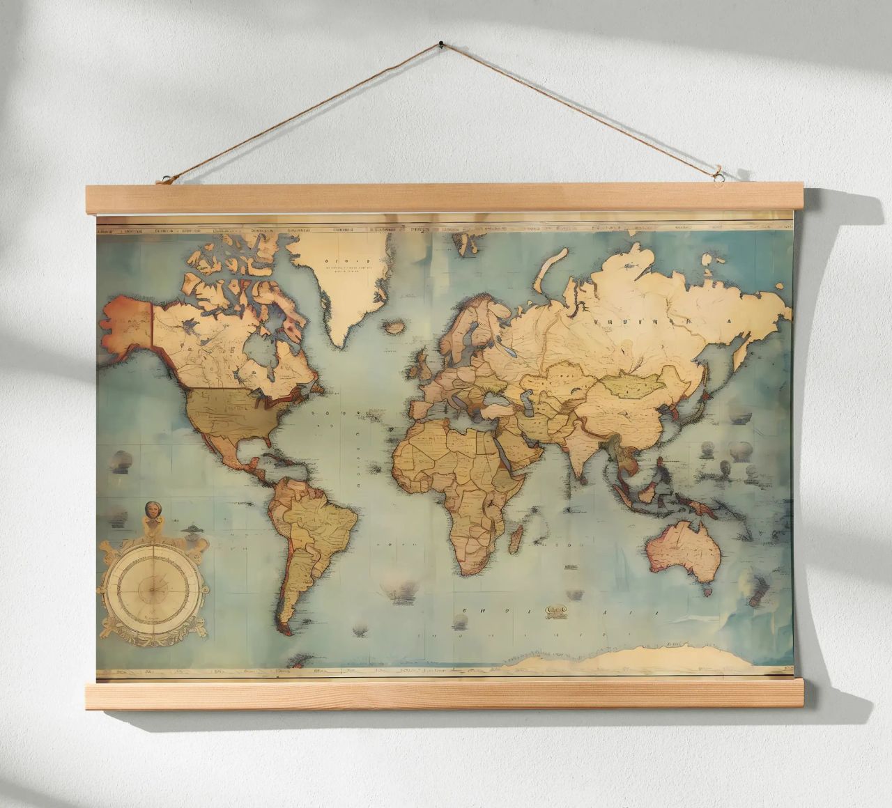 Vintage Map of the World poster by Aiden Garcia
