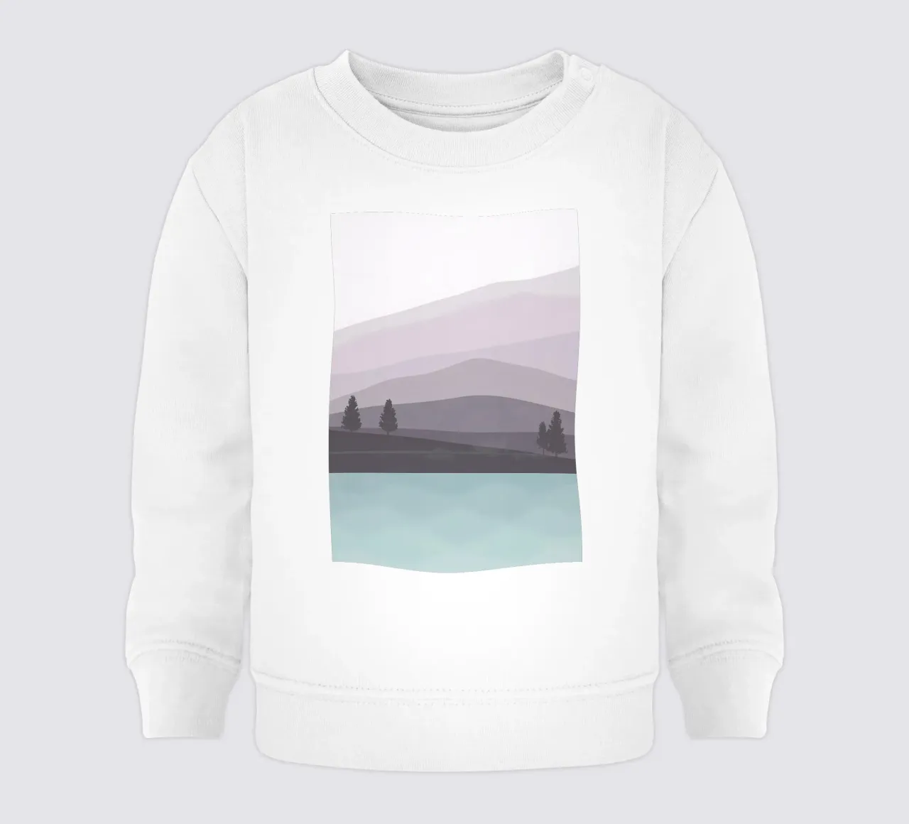 Nature landscape mountains baby sweatshirt by Bartosz Powalka
