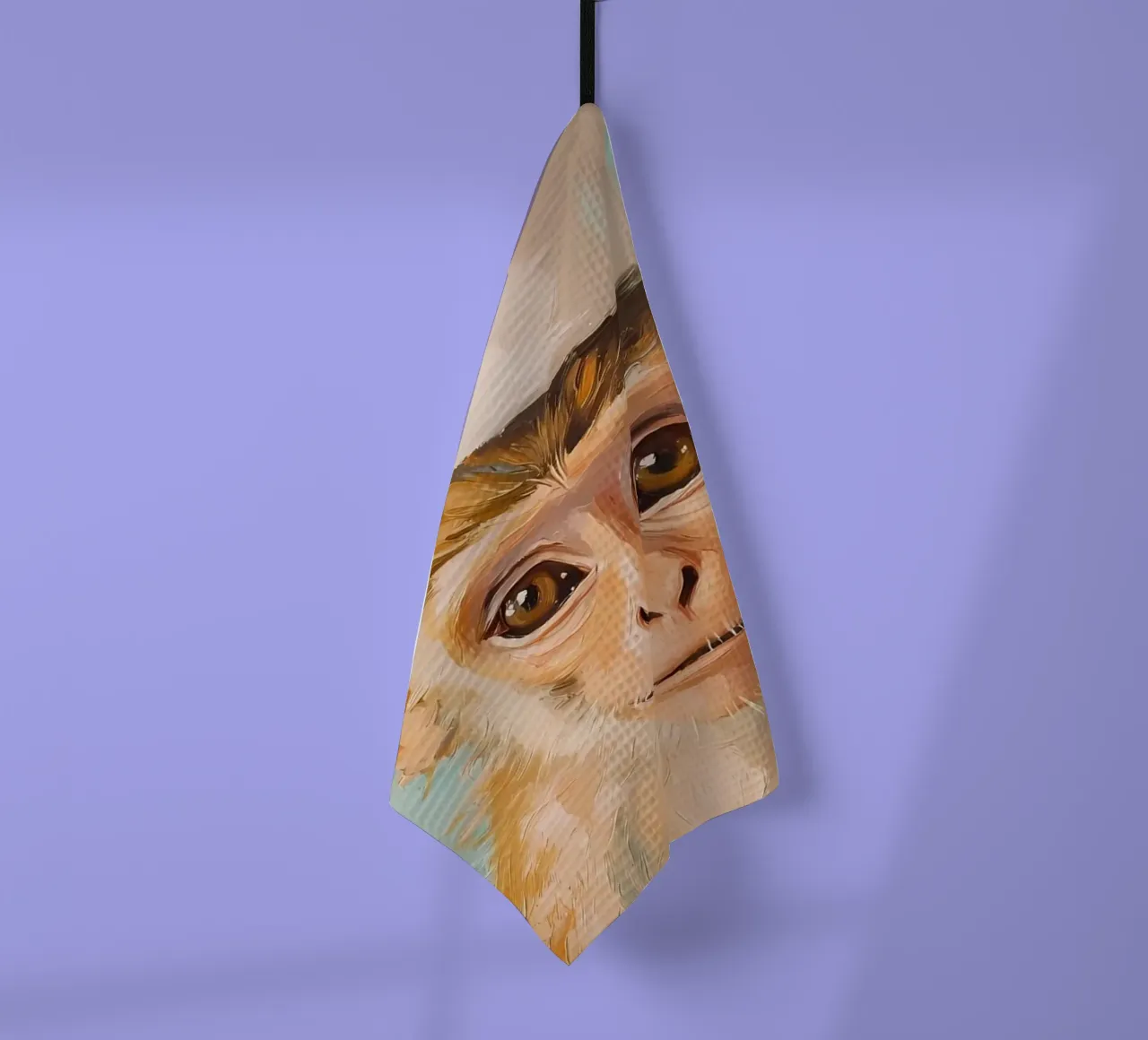 Affe mit Toilettenpapierhut Geschirrtuch von Adrian Patel