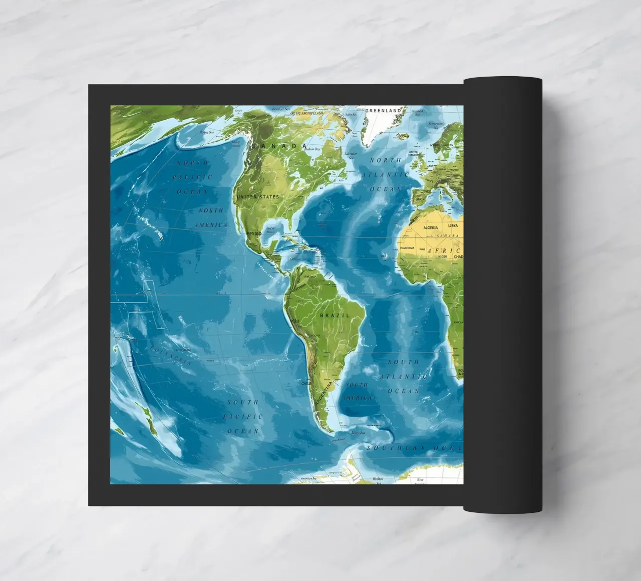 Mappa del mondo fisico zerbino da Aiden Garcia