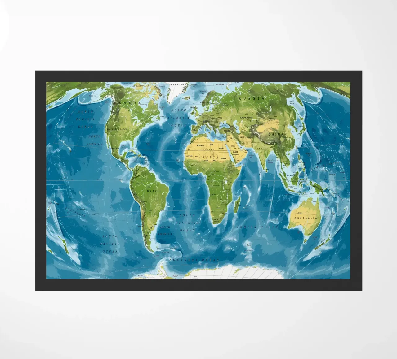 Mappa del mondo fisico zerbino da Aiden Garcia