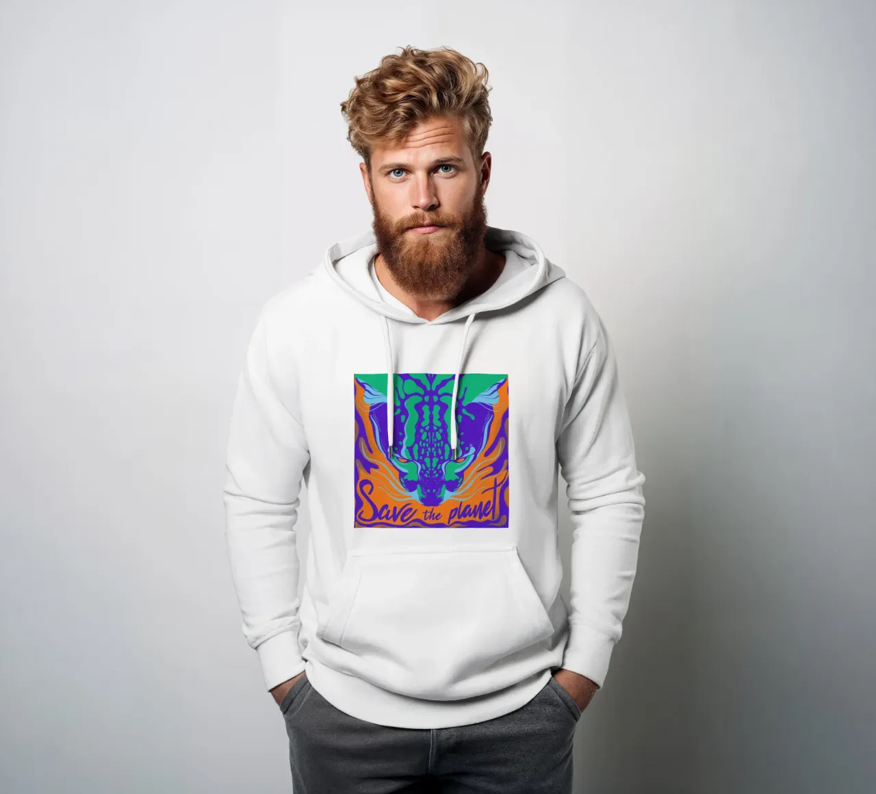 Save the Planet hoodie by Kika illu