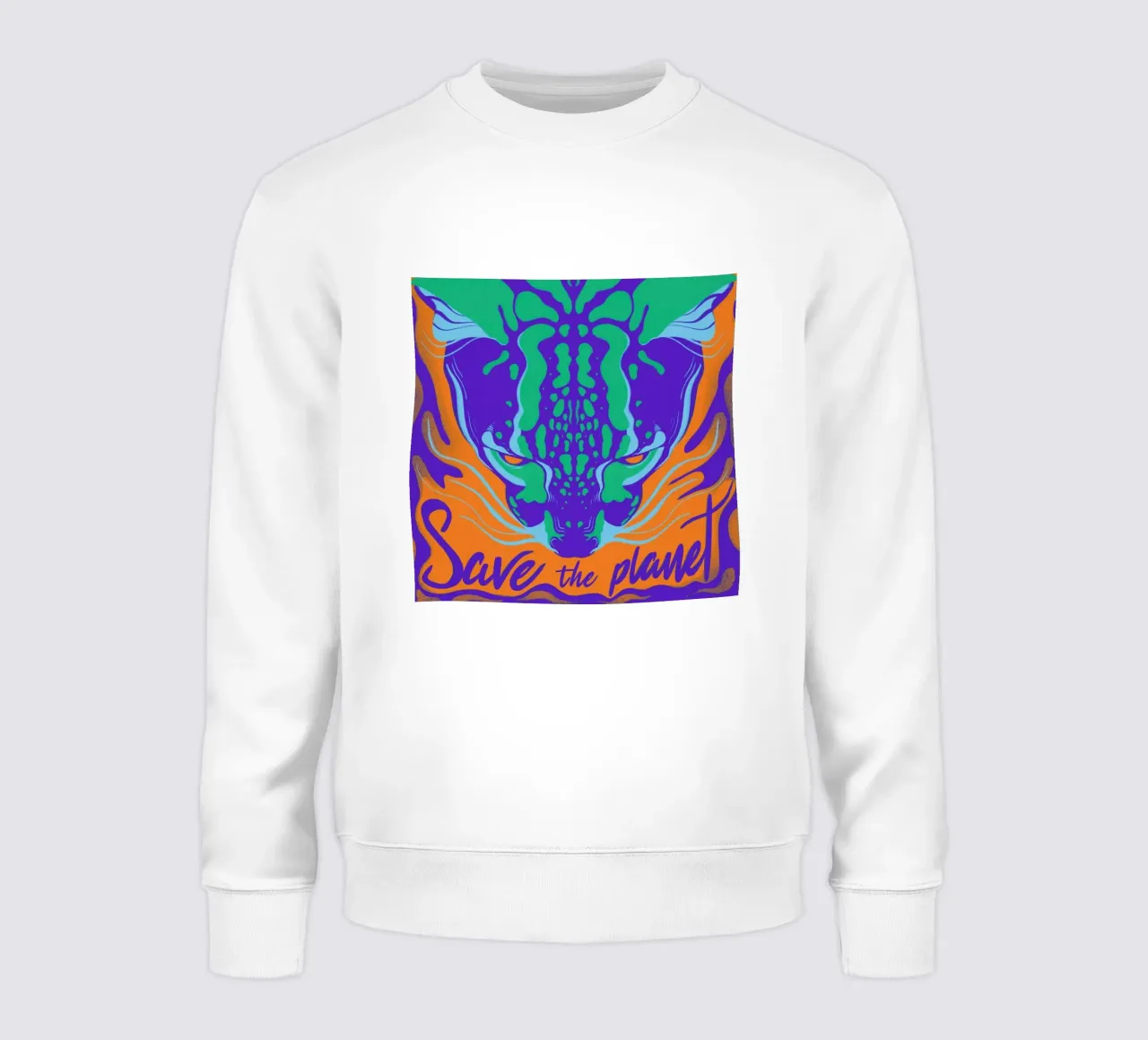 Save the Planet Sweatshirt von Kika illu