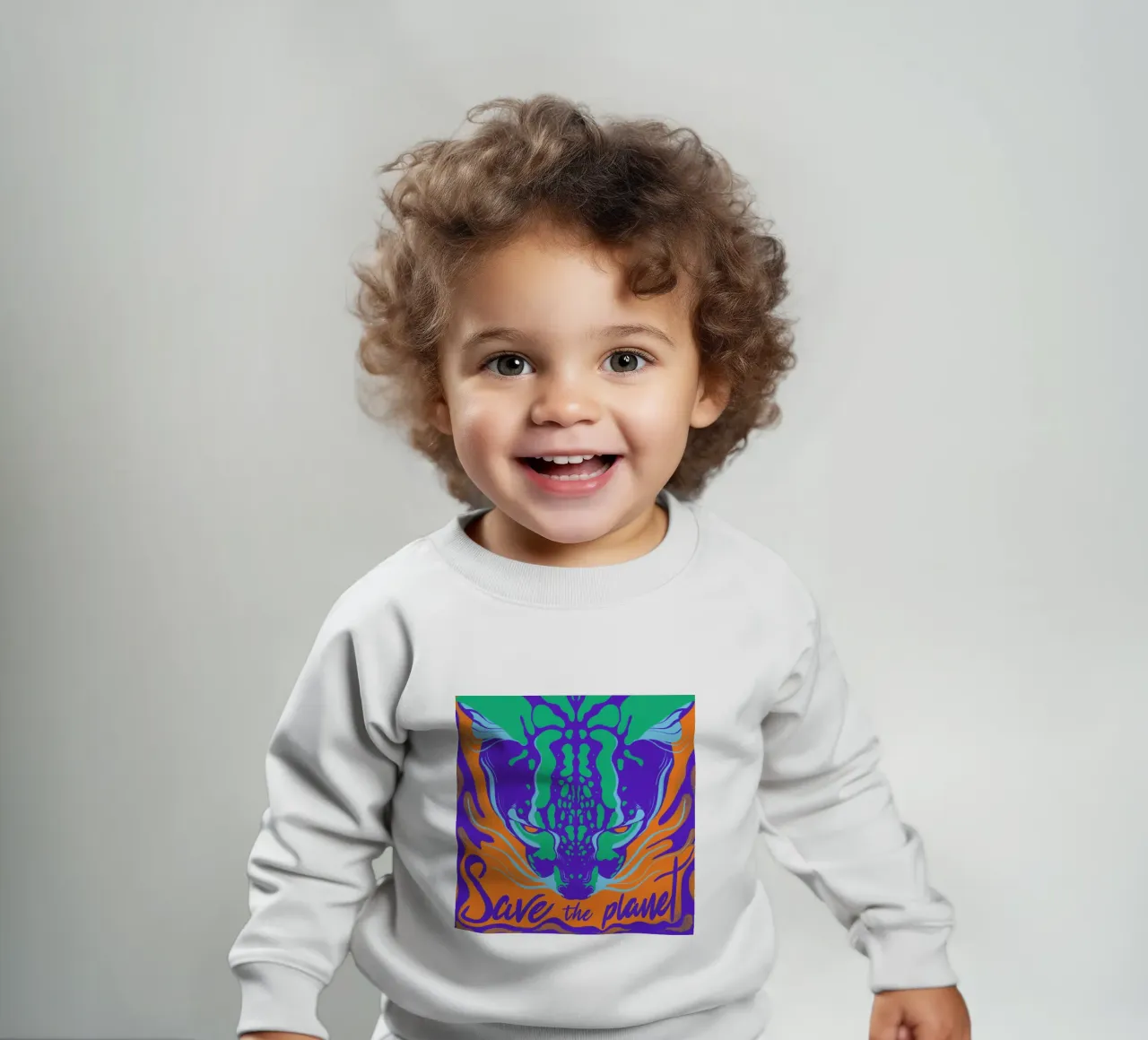 Save the Planet felpa neonato da Kika illu