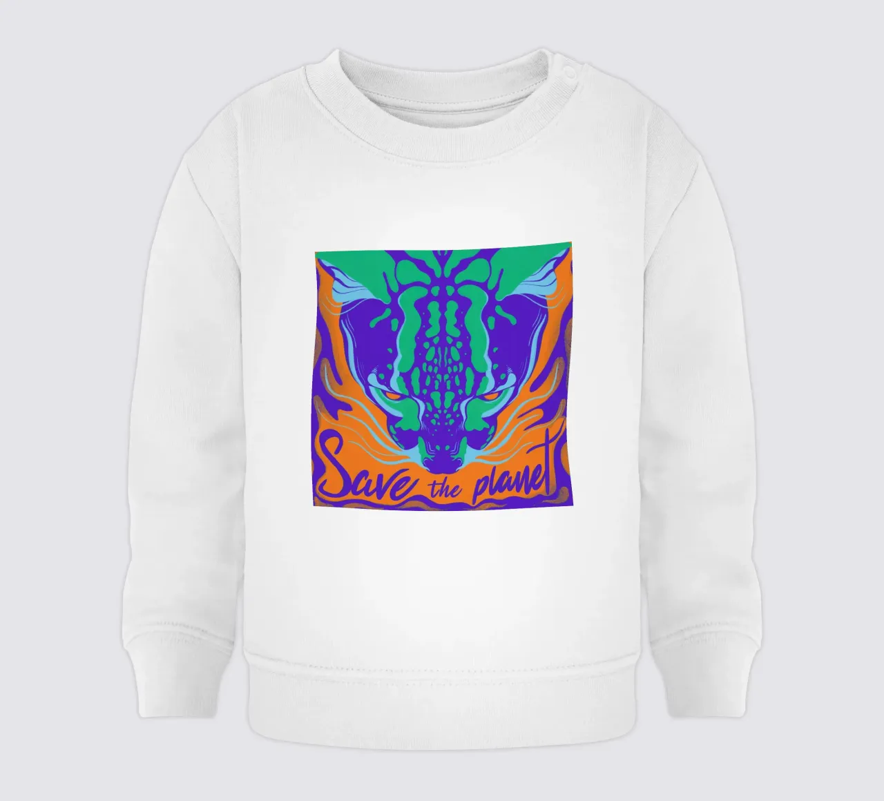 Save the Planet felpa neonato da Kika illu