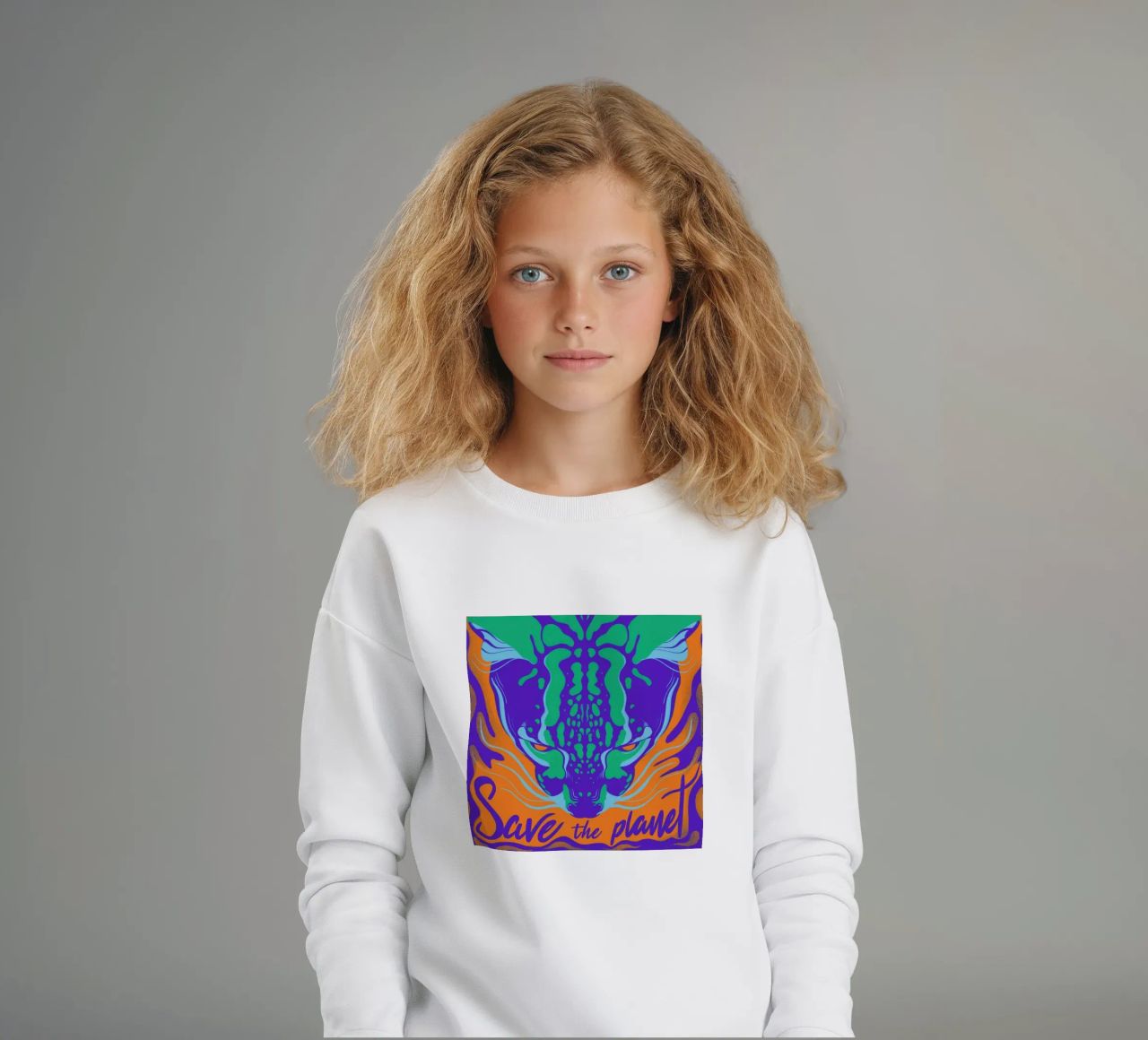 Save the Planet felpa bambino da Kika illu