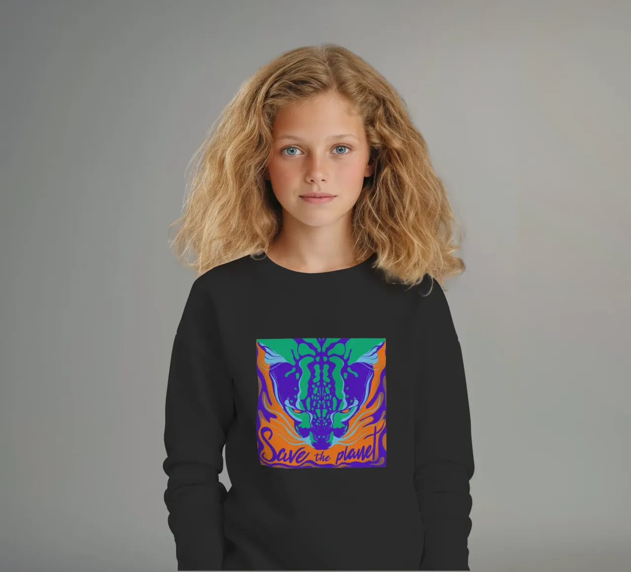 Save the Planet felpa bambino da Kika illu