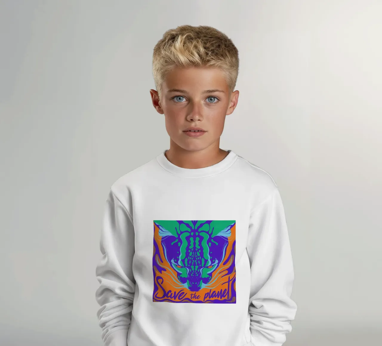 Save the Planet sudadera para niño de Kika illu