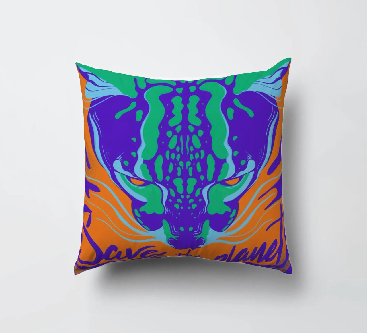 Save the Planet cuscino da Kika illu