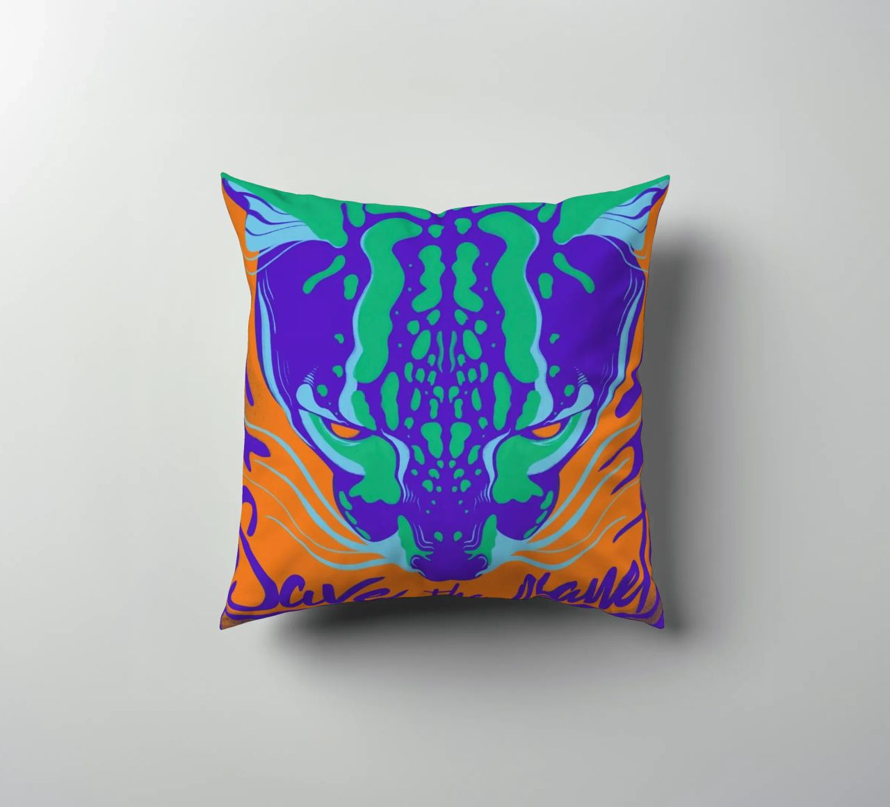 Save the Planet cuscino da Kika illu