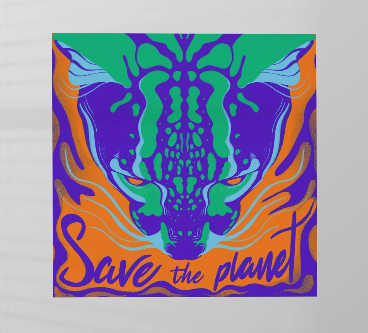 Save the Planet pellicola backlit da Kika illu