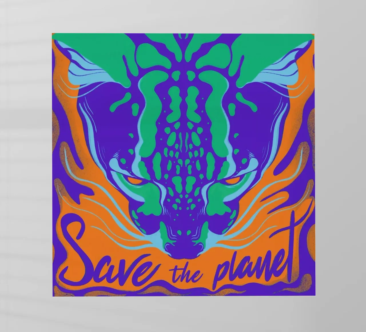 Save the Planet pellicola backlit da Kika illu