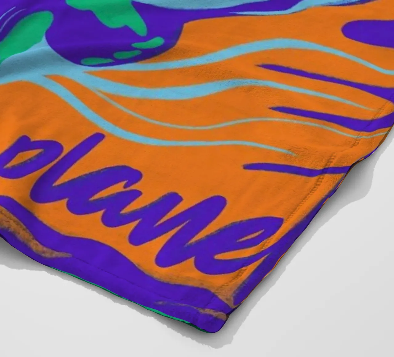 Save the Planet fleece blanket by Kika illu