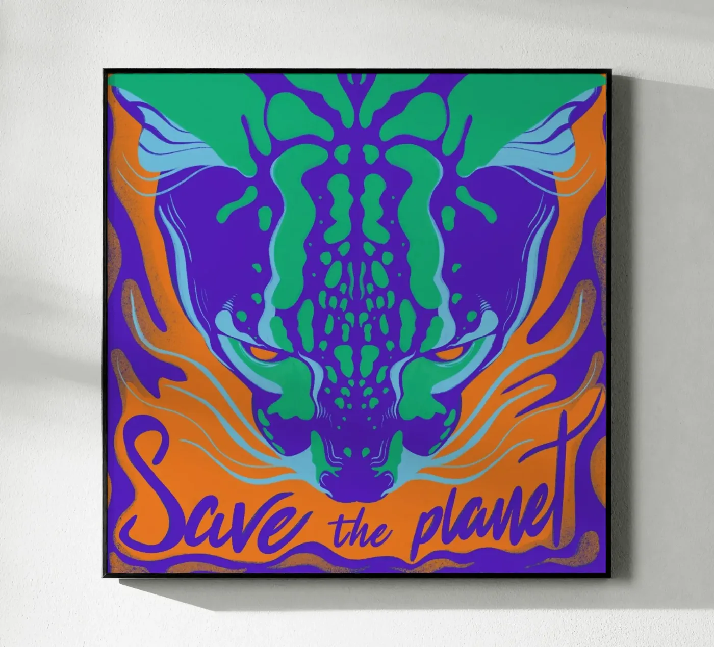 Save the Planet Acryl-Glas von Kika illu