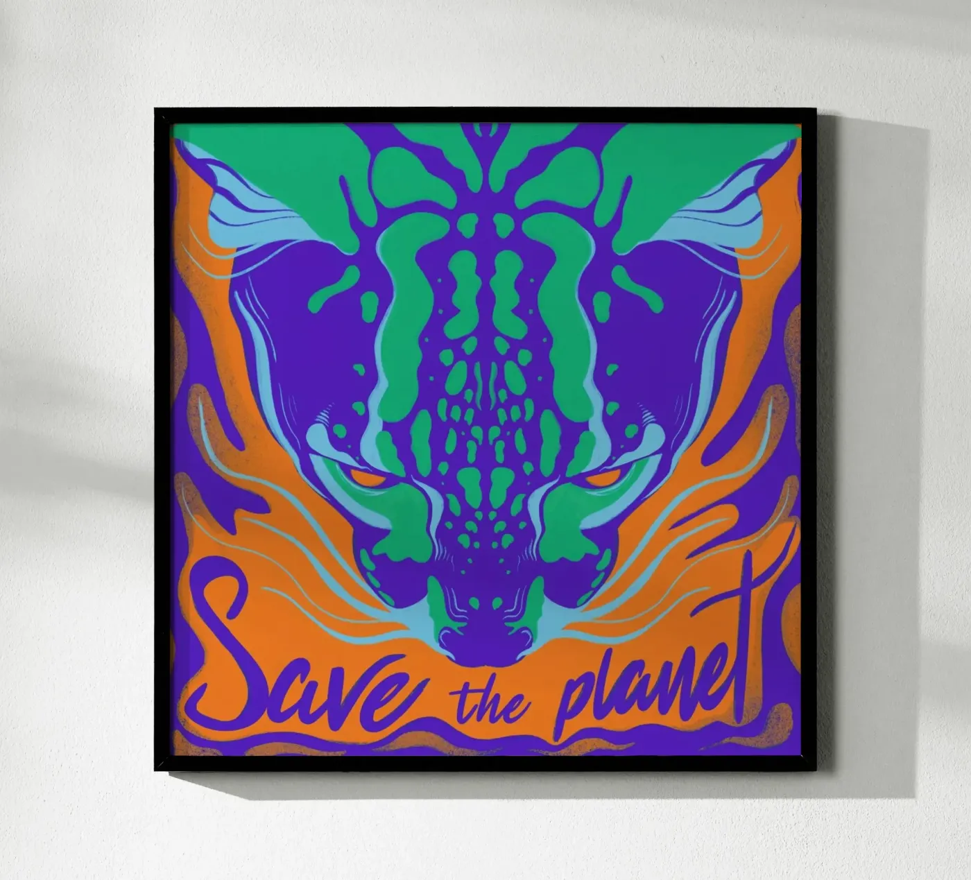 Save the Planet poster da Kika illu