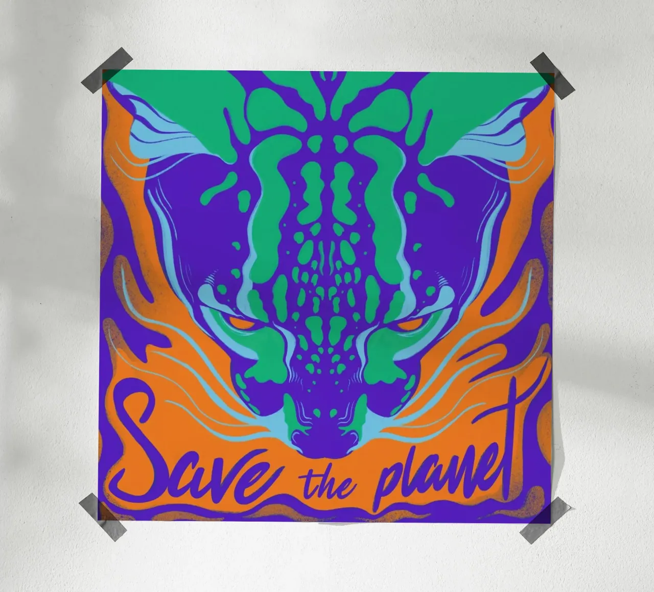 Save the Planet carta hahnemühle da Kika illu