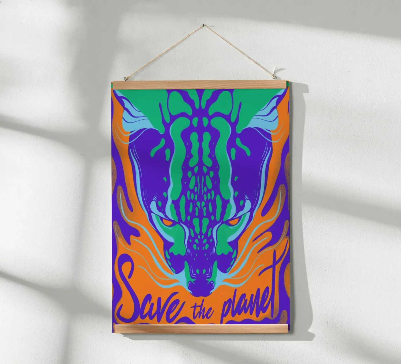 Save the Planet poster da Kika illu