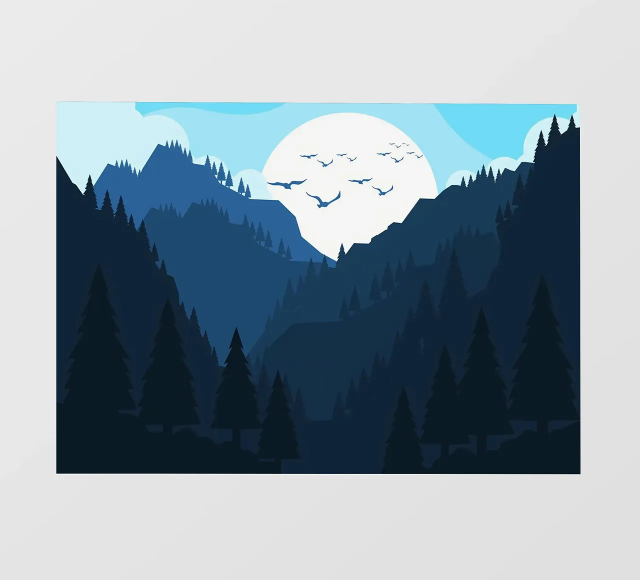 Paesaggio di montagna telo in pvc da Bartosz Powalka