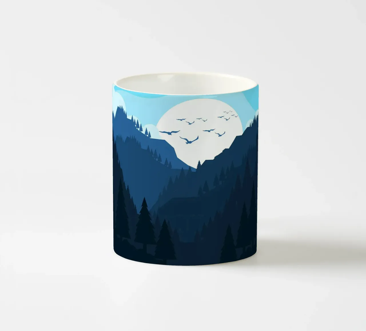 Paesaggio di montagna tazza in ceramica da Bartosz Powalka