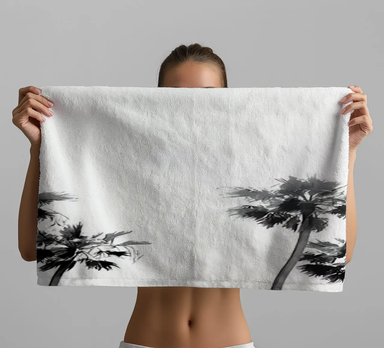 Beach Palm Trees towel by Matthew Katz