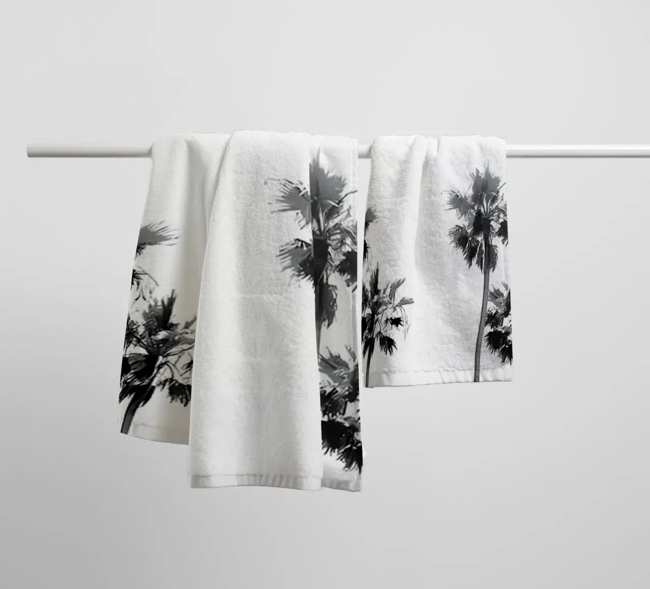 Beach Palm Trees towel by Matthew Katz