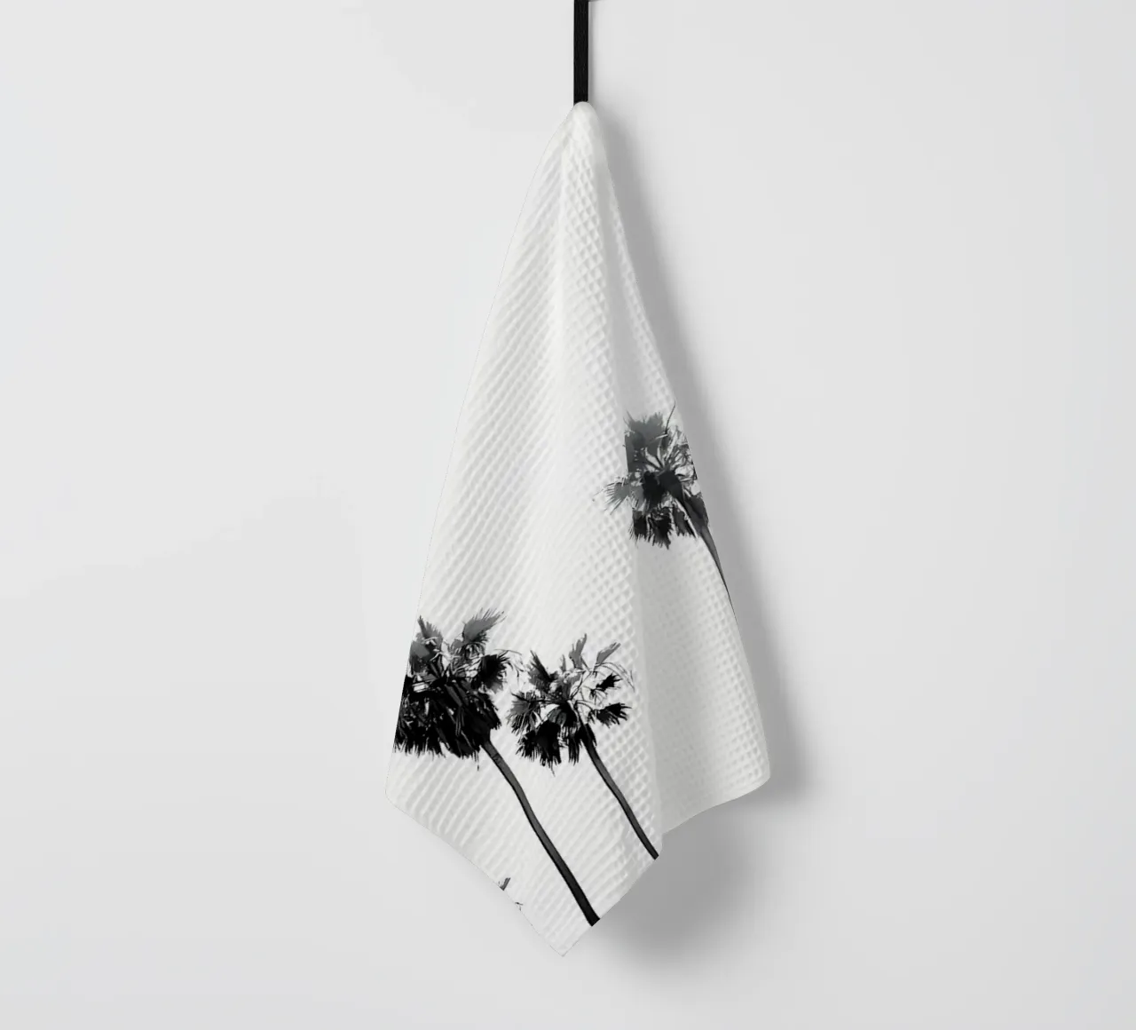 Beach Palm Trees tea towel by Matthew Katz