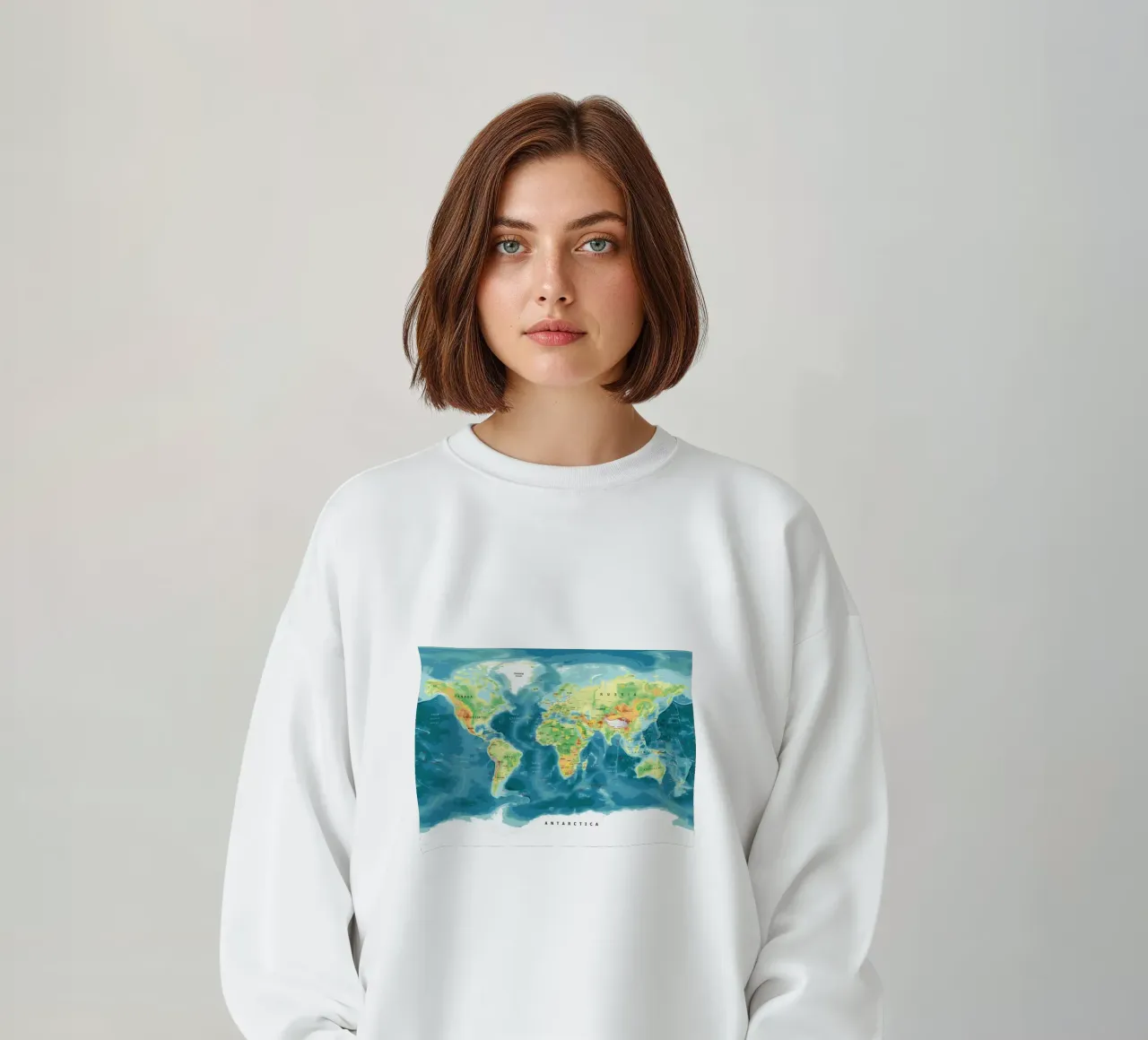 Mappa del mondo felpa da Aiden Garcia