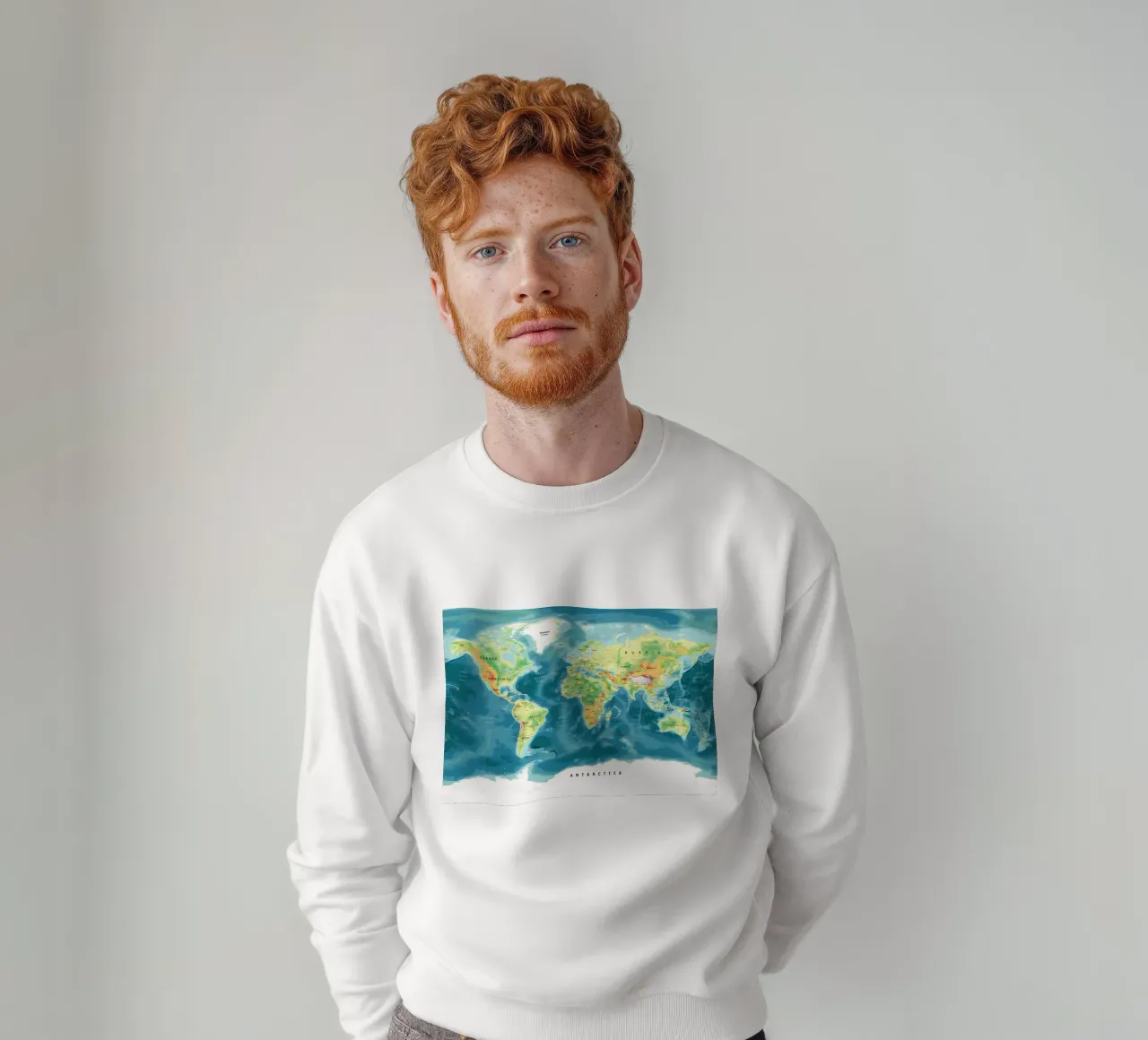 Mappa del mondo felpa da Aiden Garcia