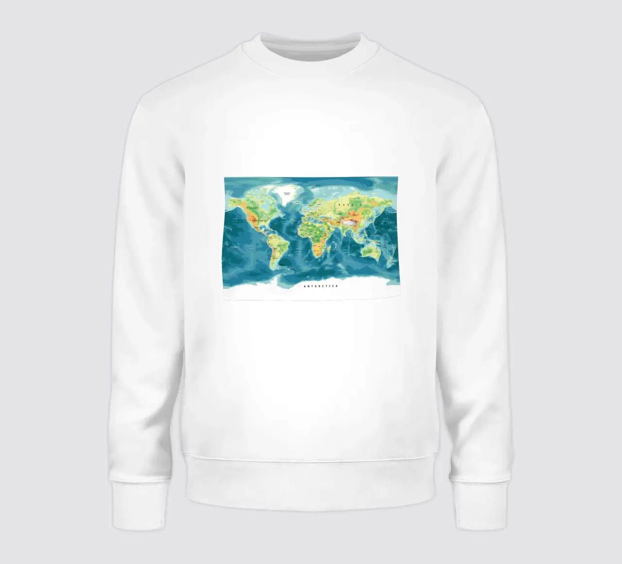 Mappa del mondo felpa da Aiden Garcia