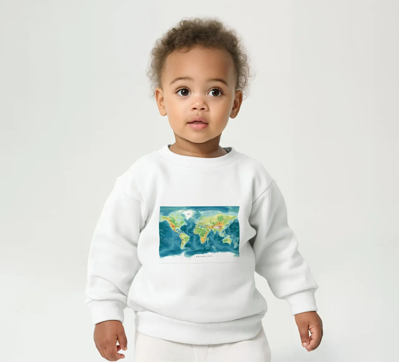 Mappa del mondo felpa neonato da Aiden Garcia
