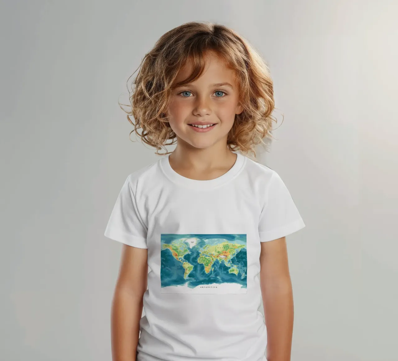 Mappa del mondo t-shirt bambini da Aiden Garcia