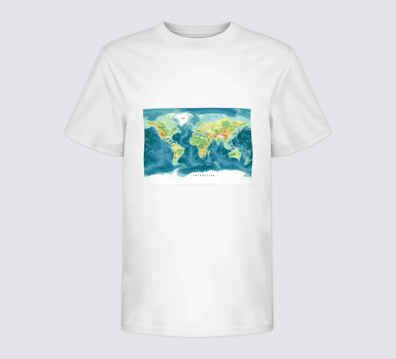 Mappa del mondo t-shirt bambini da Aiden Garcia