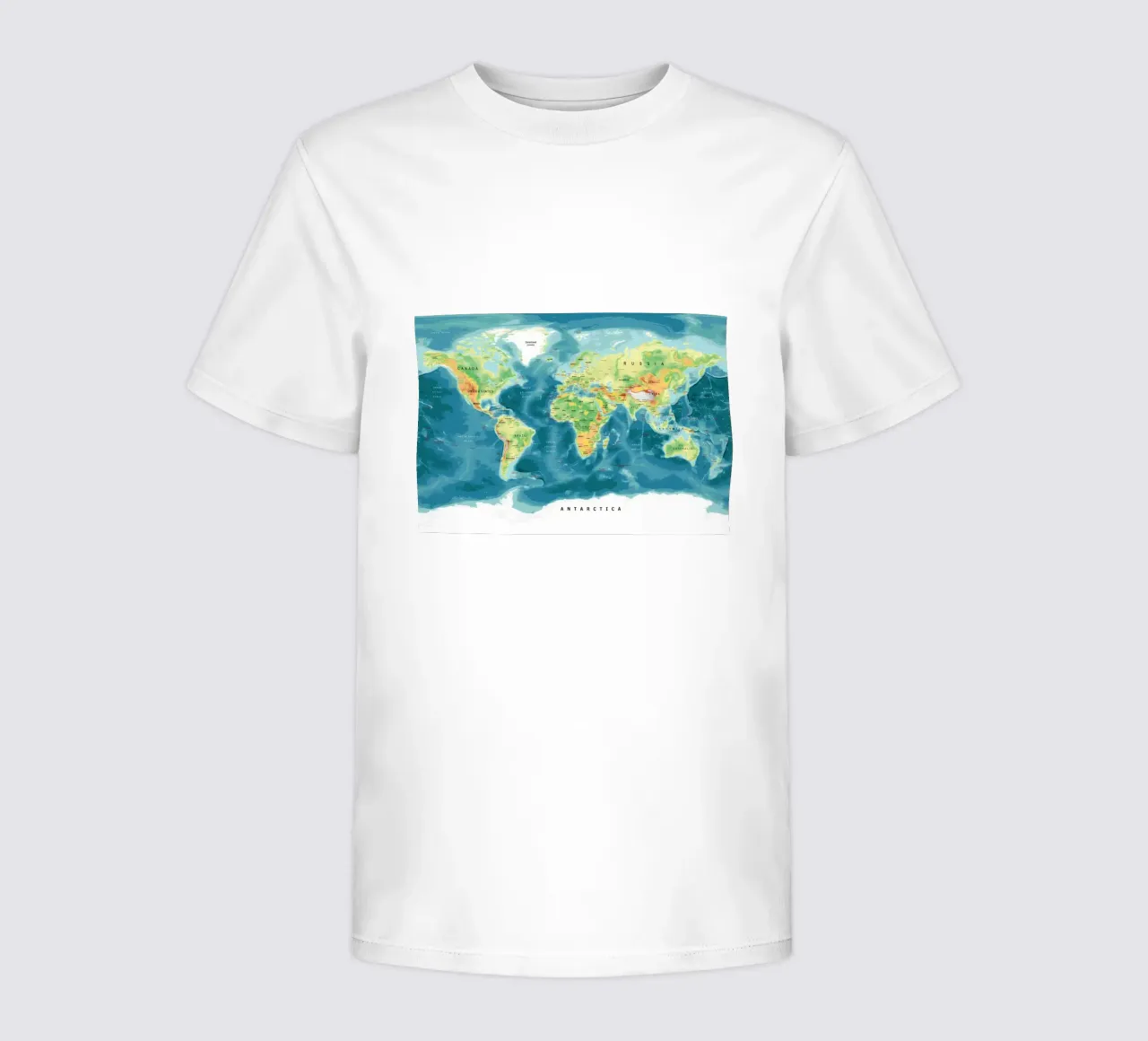 Mappa del mondo t-shirt bambini da Aiden Garcia